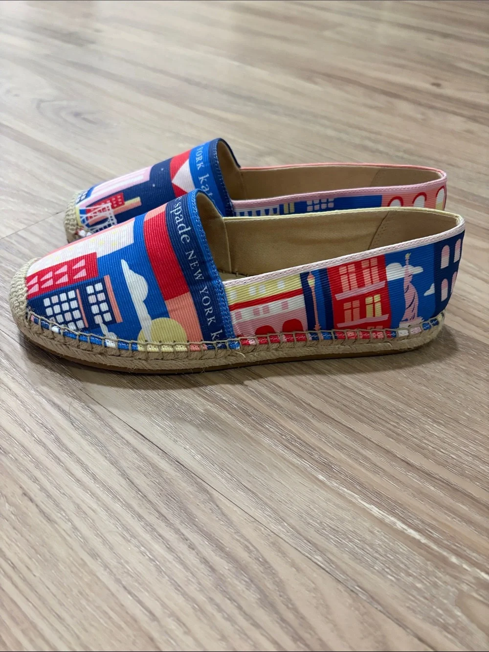 kate spade Multicolor City Map Espadrilles size 6.5 nwot
